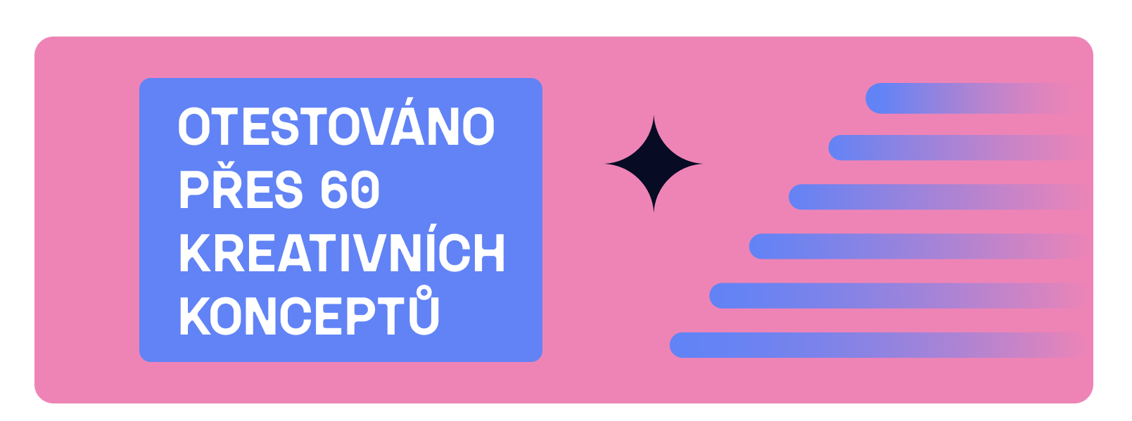 Otestováno přes 60 kreativních konceptů